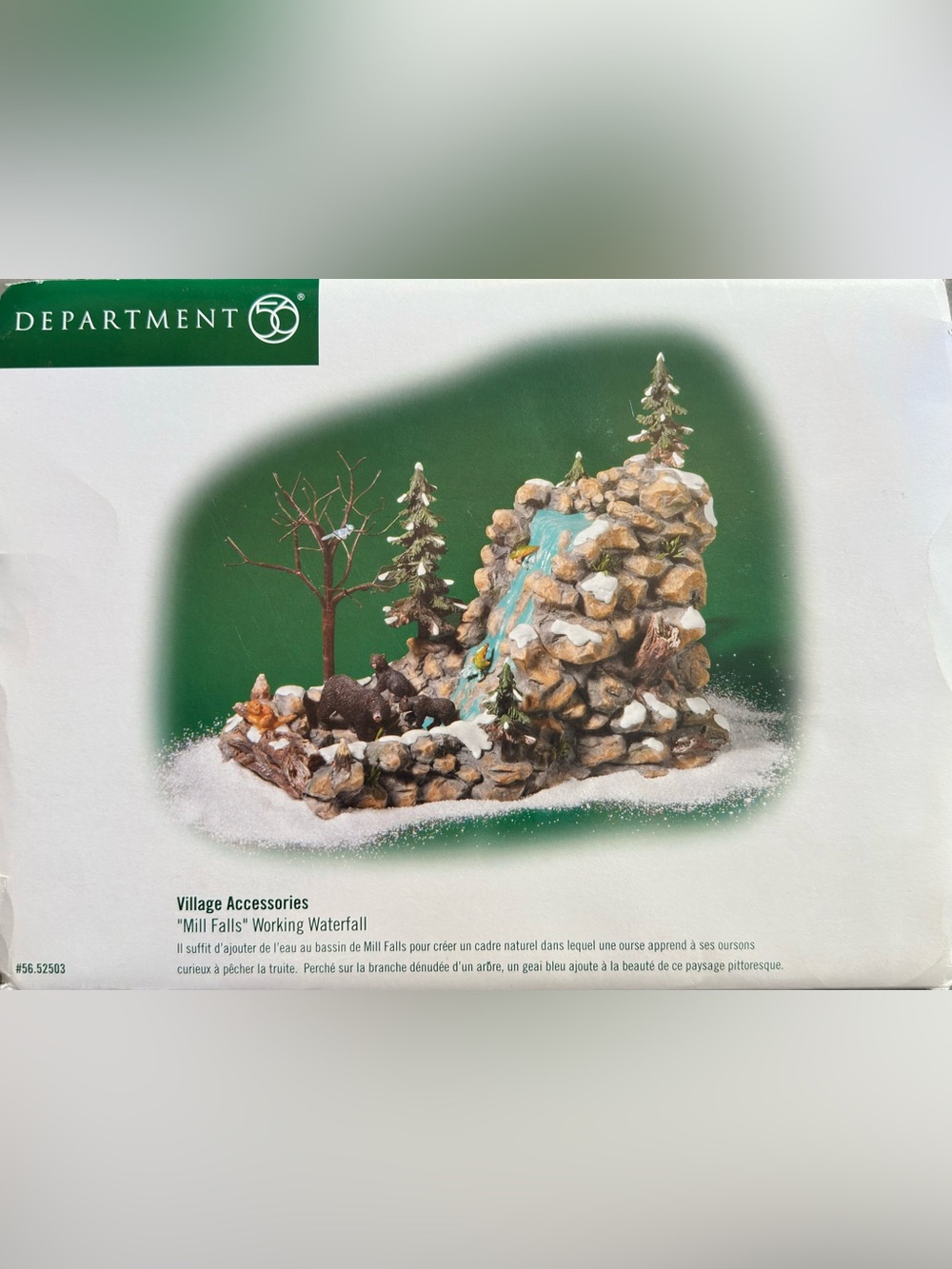 Collectable  Department 56
Department 56 Mill Falls Working Waterfall - Brown,